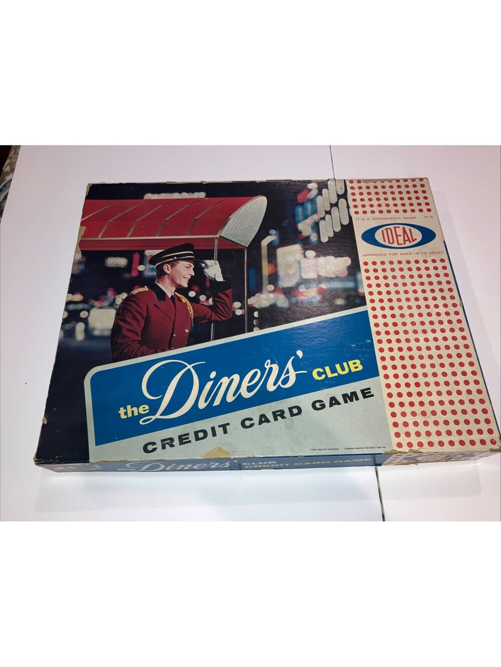 VINTAGE 1961 THE DINERS CLUB CREDIT CARD BOARD GAME BY IDEAL SUPER RARE